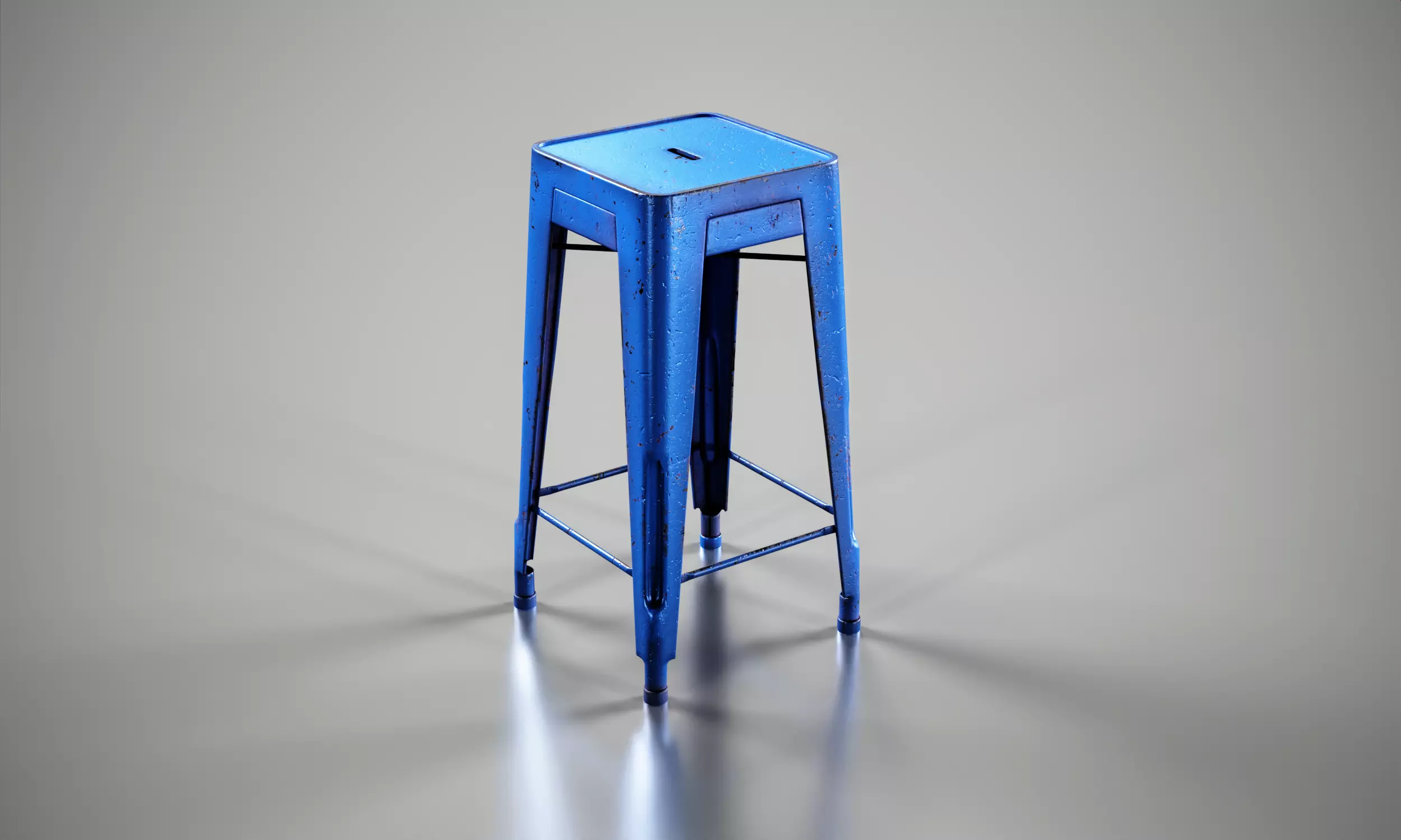 stool Free low-poly 3D model_0