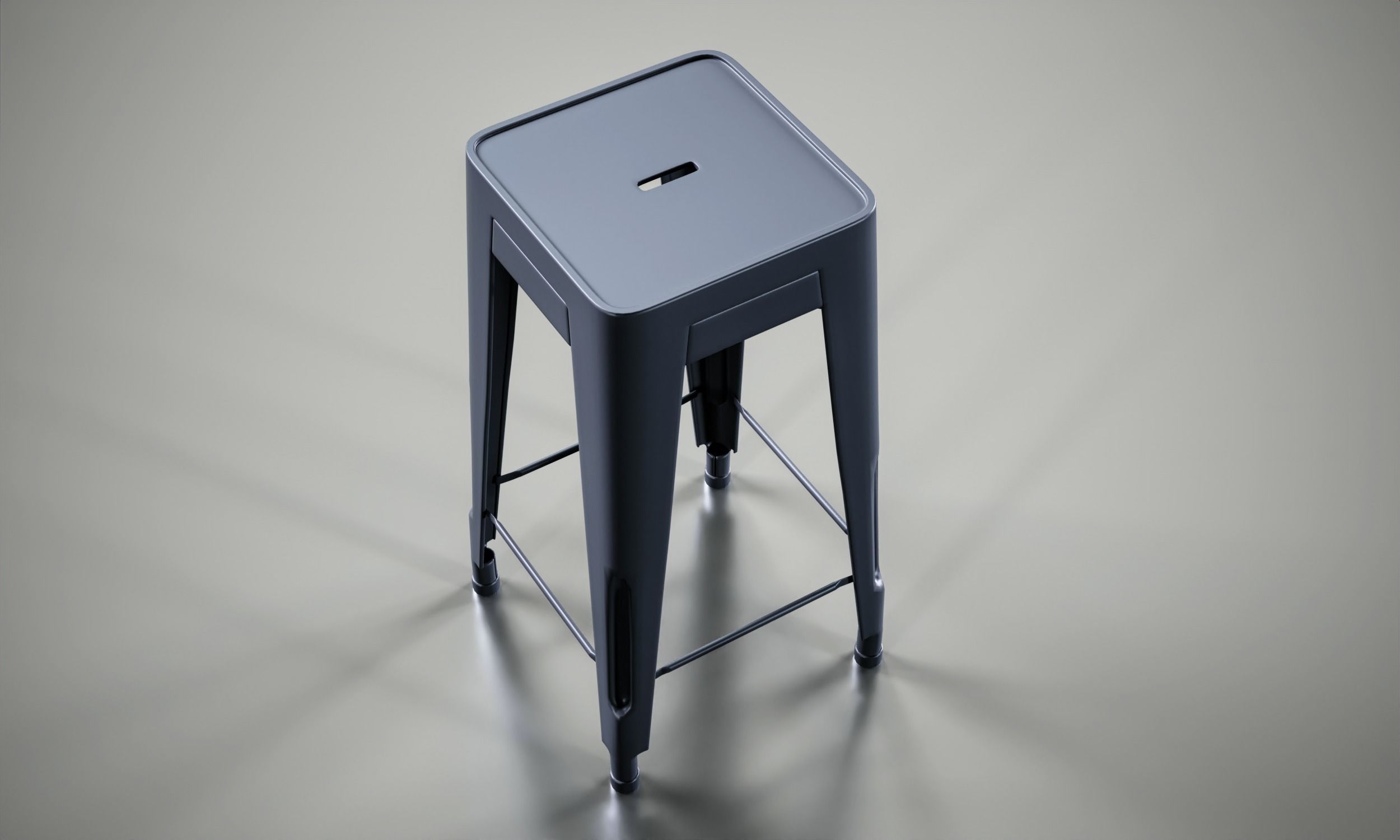 stool Free low-poly 3D model_11