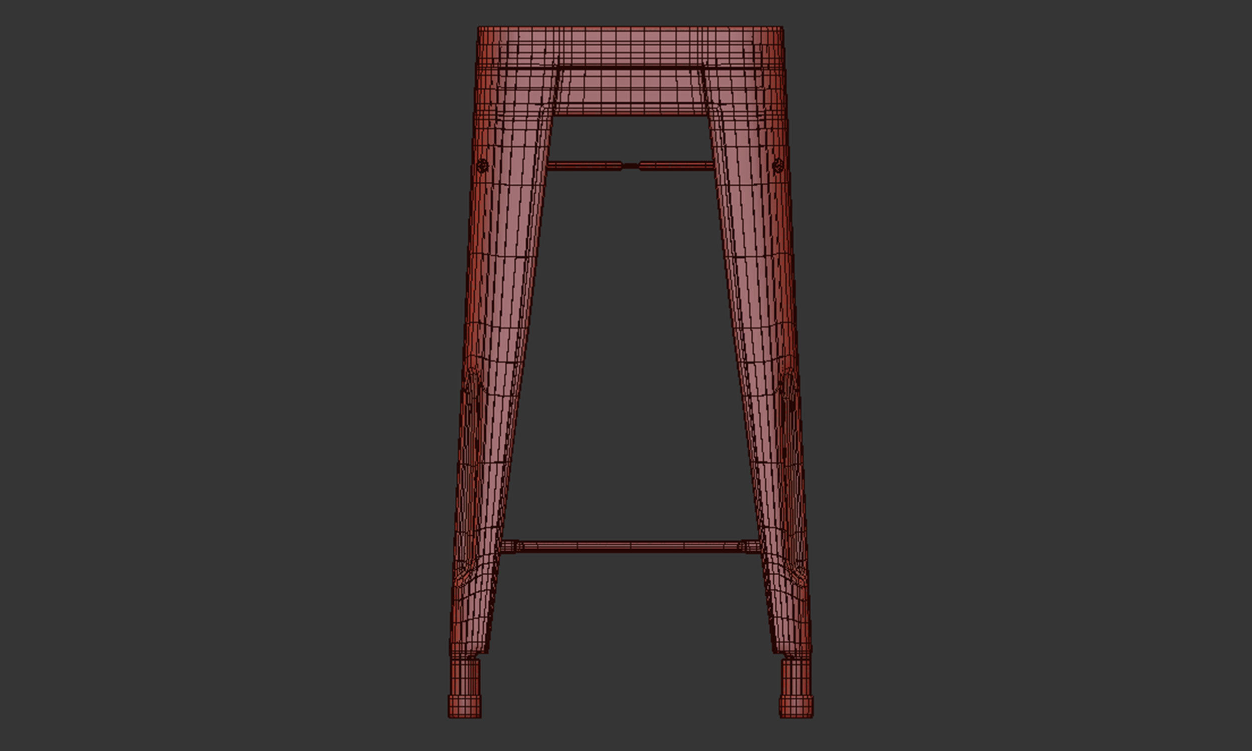 stool Free low-poly 3D model_16