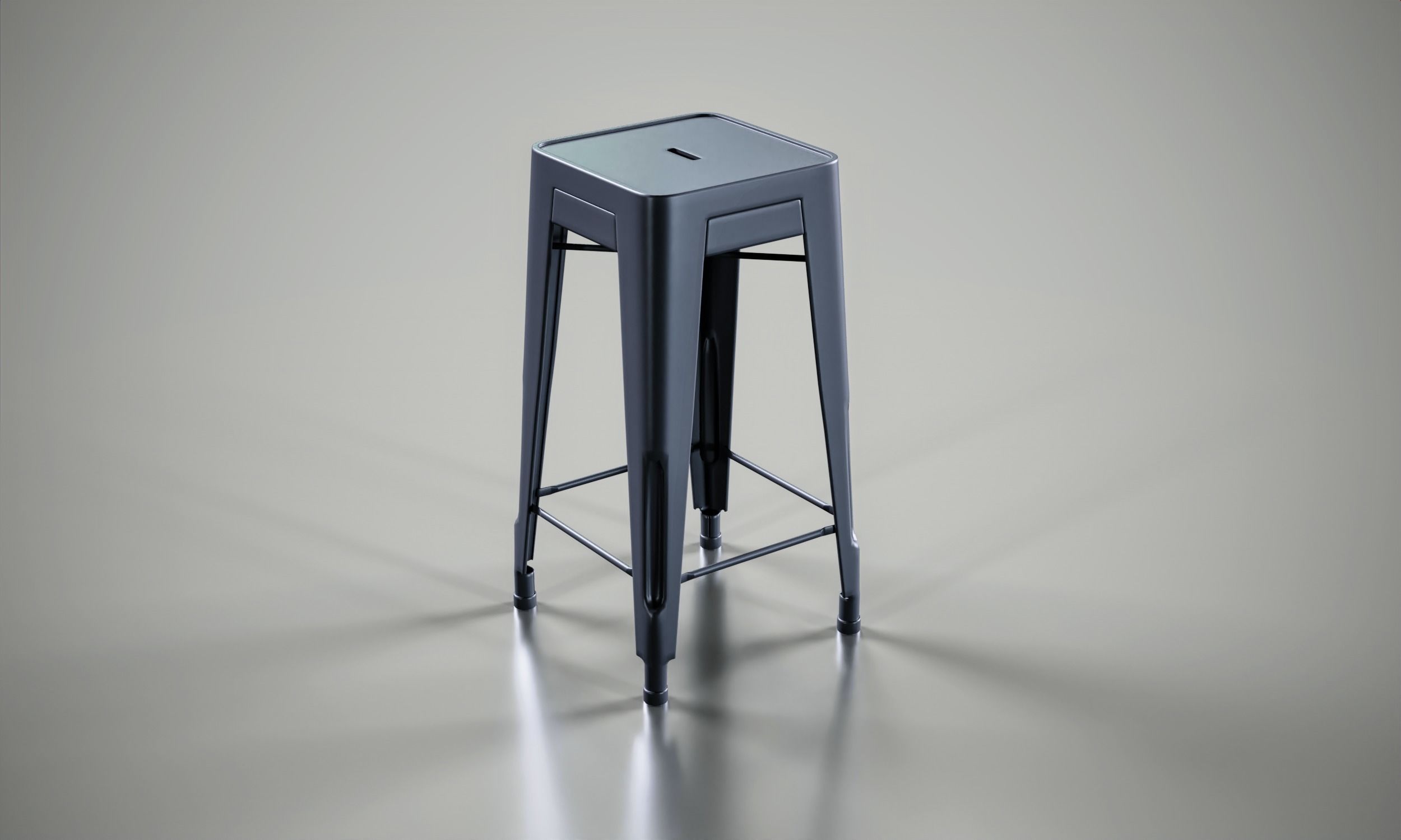 stool Free low-poly 3D model_6