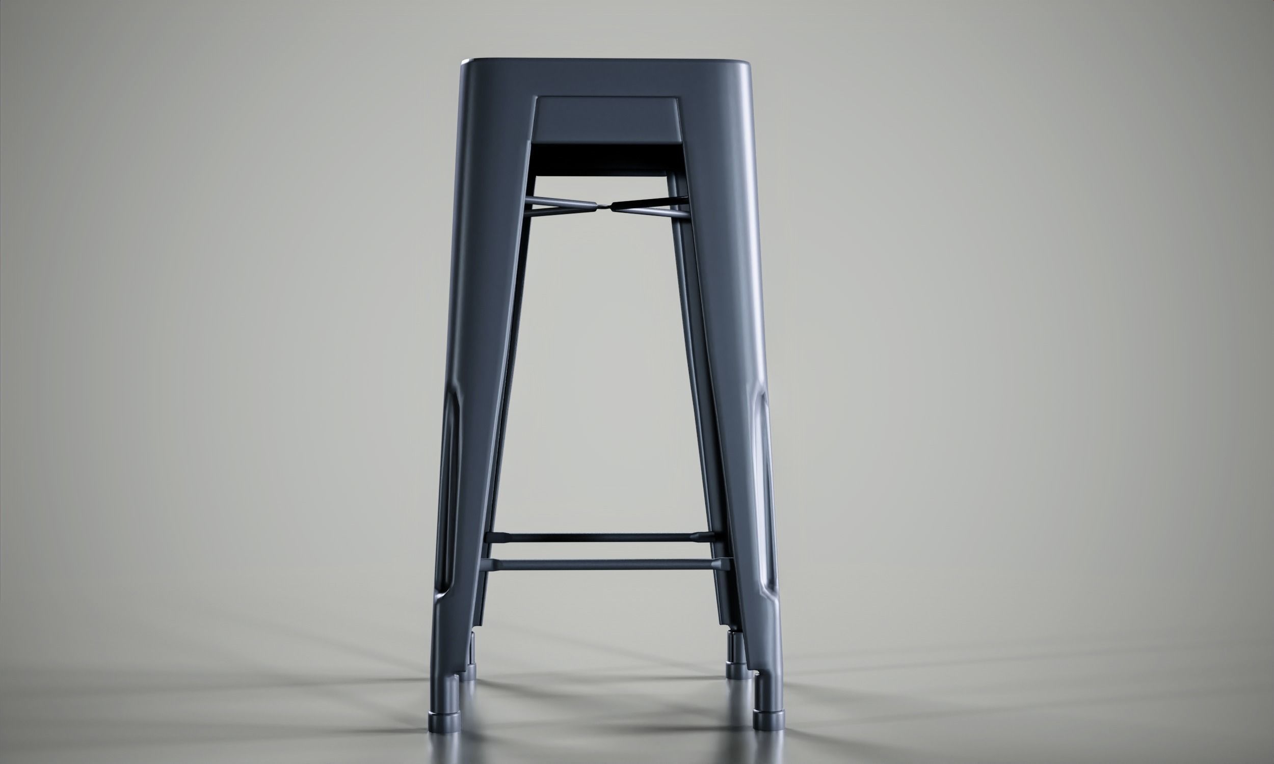 stool Free low-poly 3D model_10