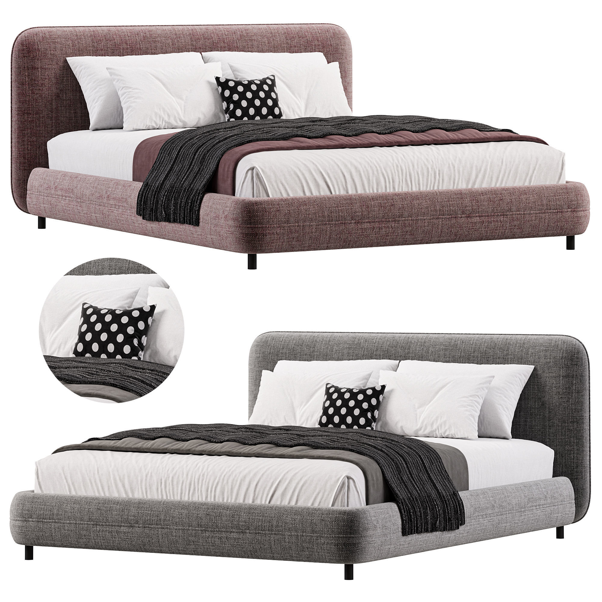 Bed KDP By Delavega Collection 3D model_1