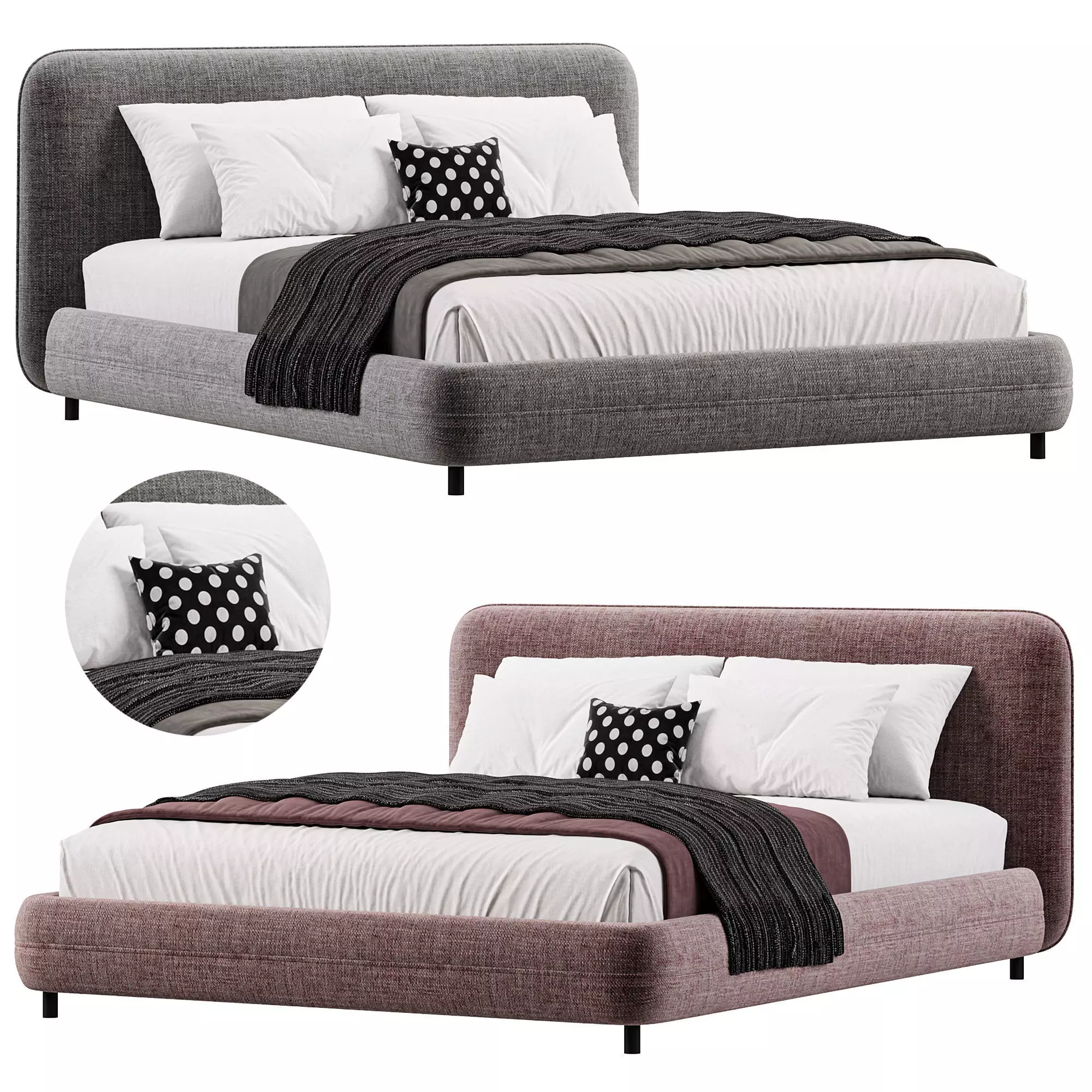 Bed KDP By Delavega Collection 3D model_0