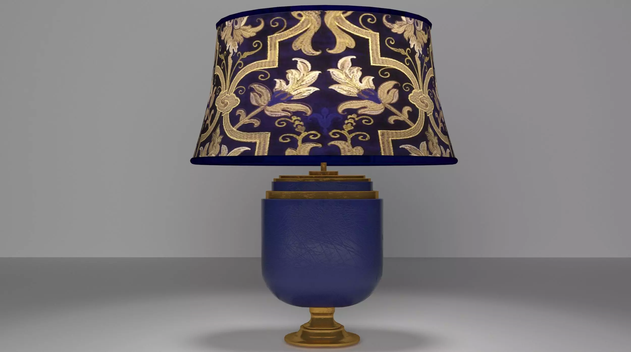 classic royal lampshade Low-poly 3D model
