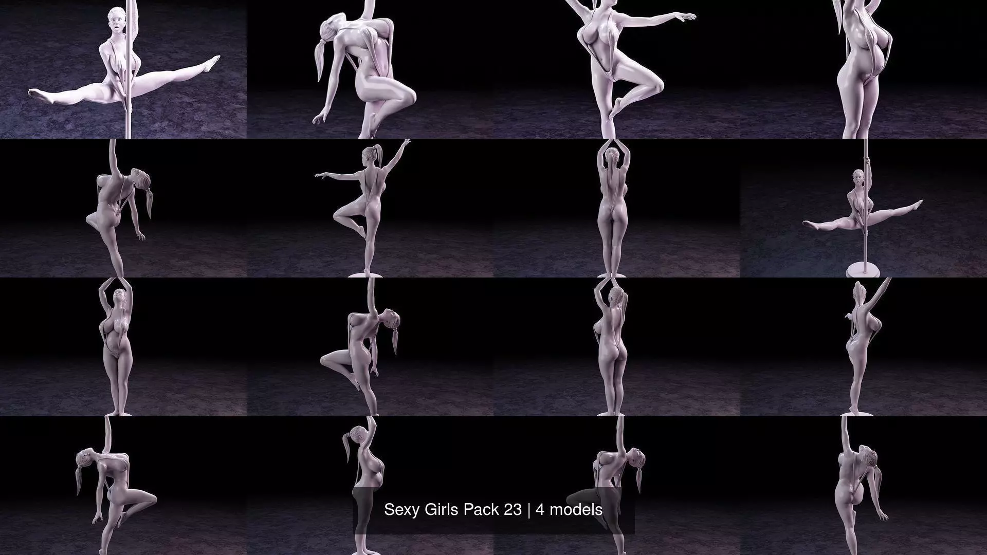 Sexy Girls Pack 23 3D Model Collection_0