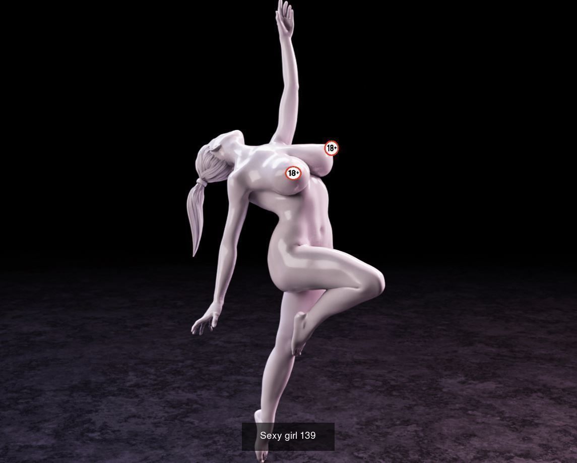 Sexy Girls Pack 24 3D Model Collection_3