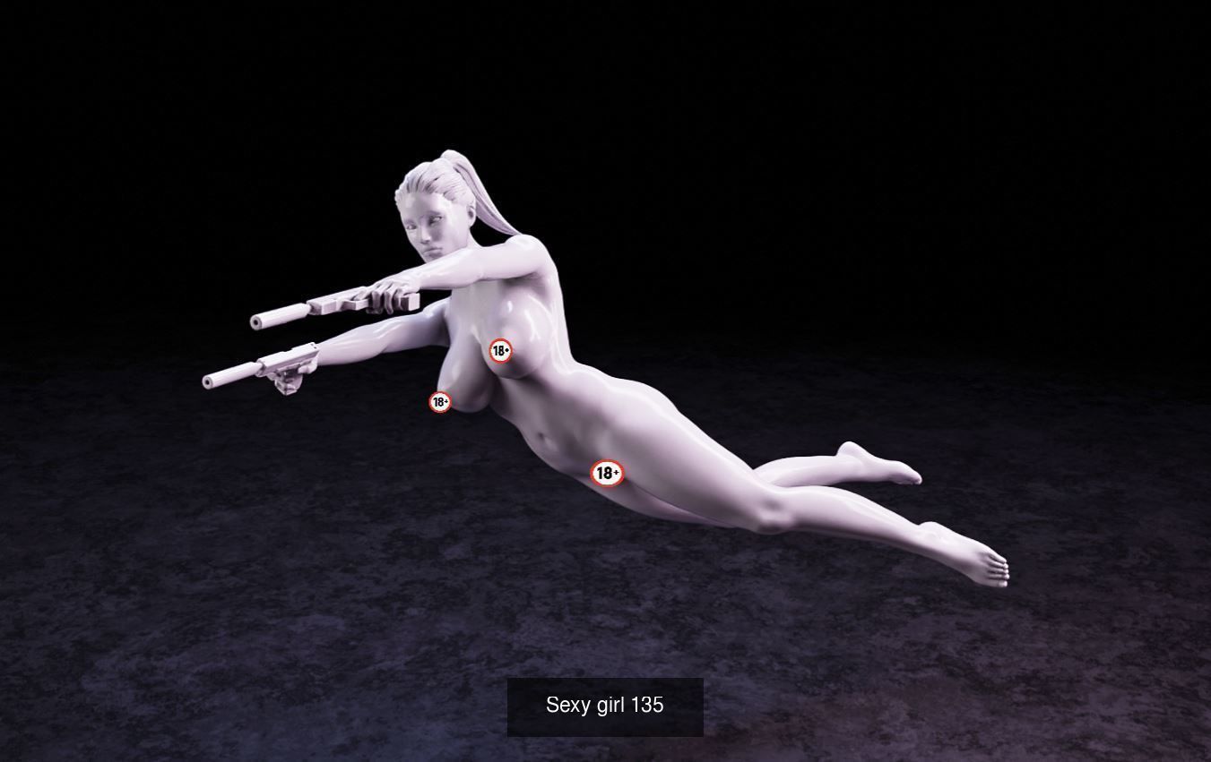 Sexy Girls Pack 24 3D Model Collection_1