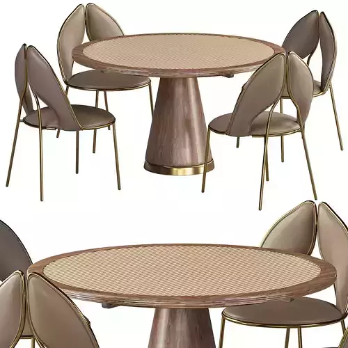 HOLIDAY DINING TABLE and PU Leather Upholstered chair