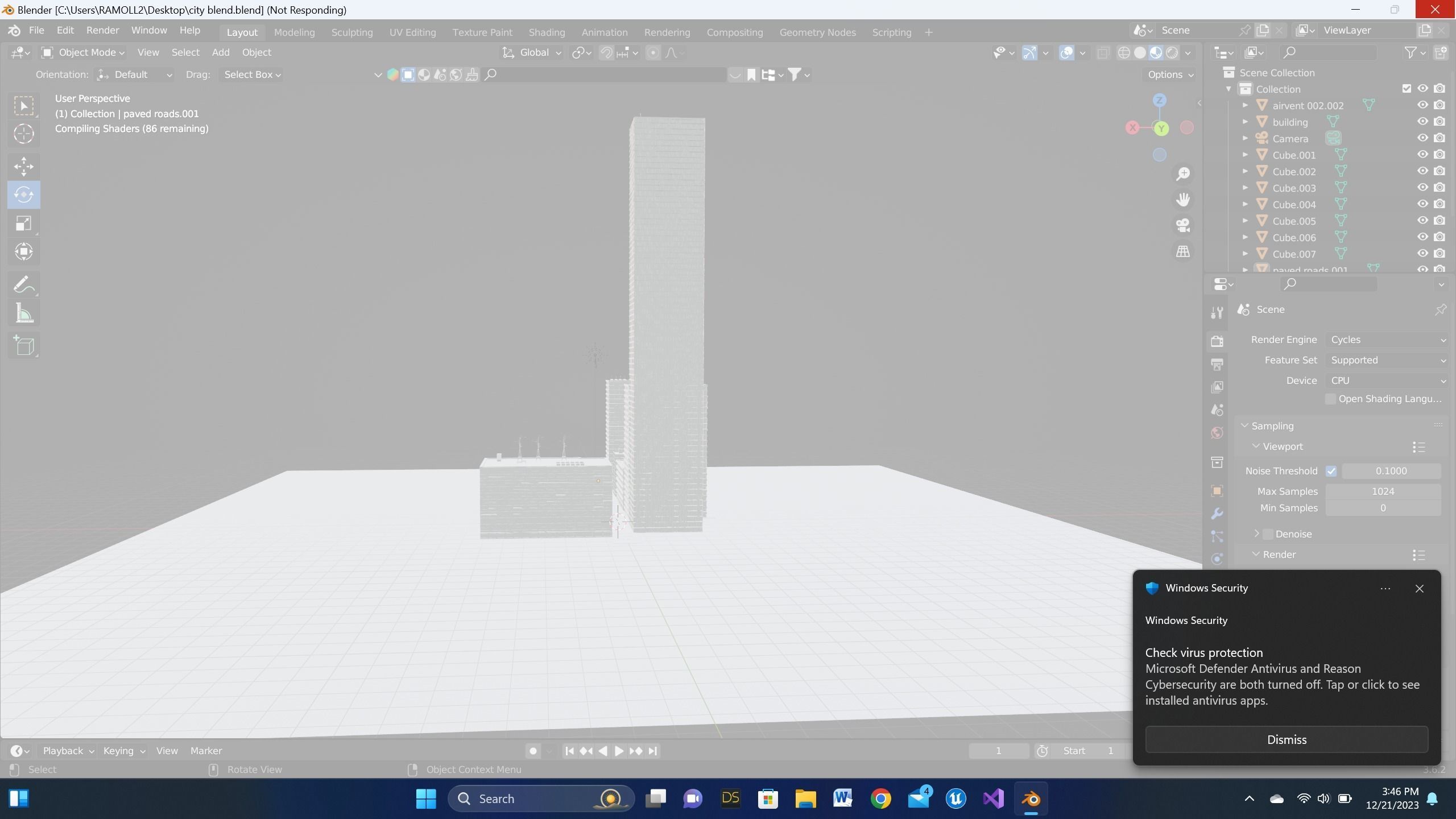 modular city asset pack Free low-poly 3D model_7