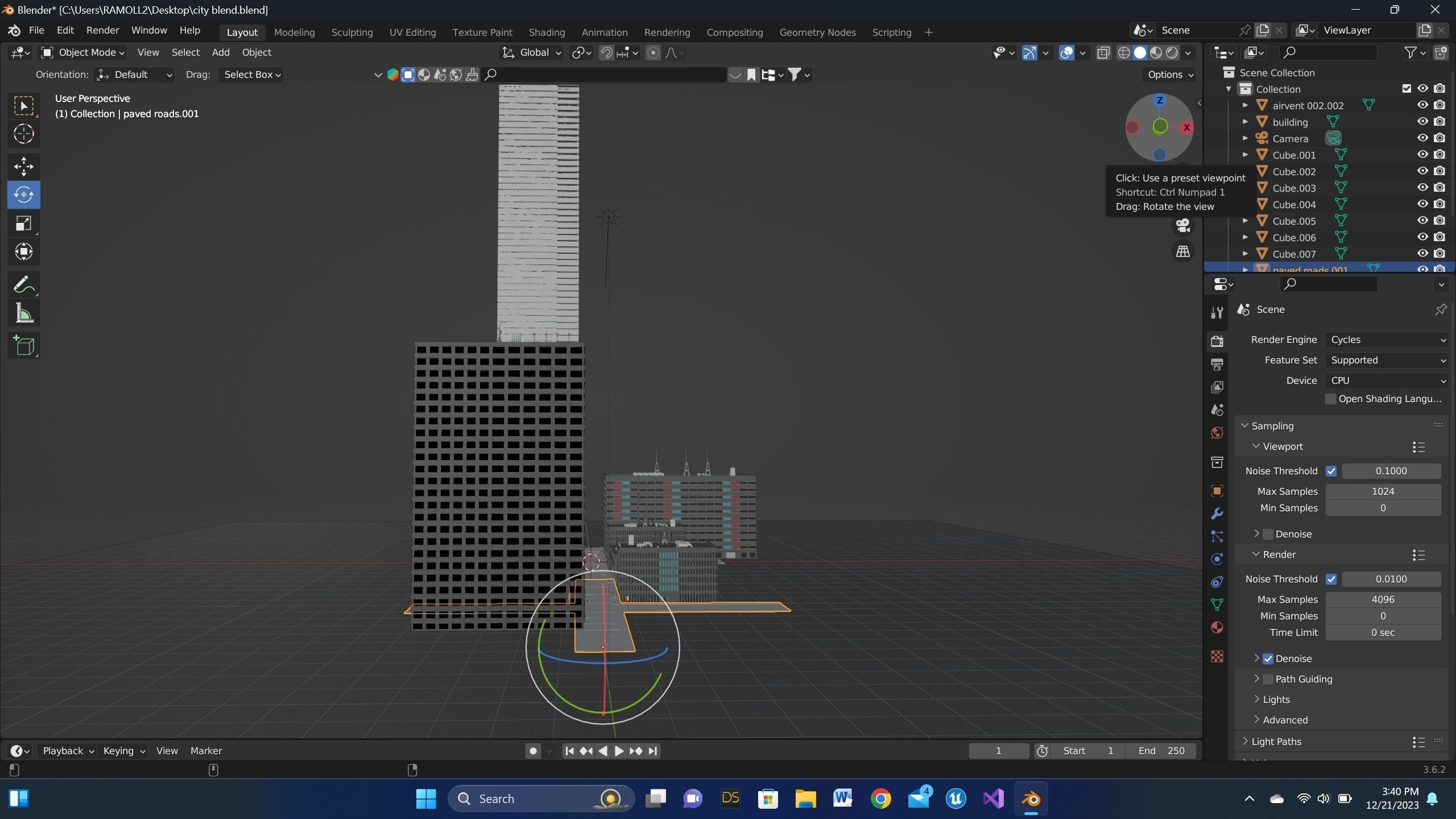 modular city asset pack Free low-poly 3D model_6