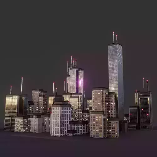 Blender Procedural CyberPunk Building Generator