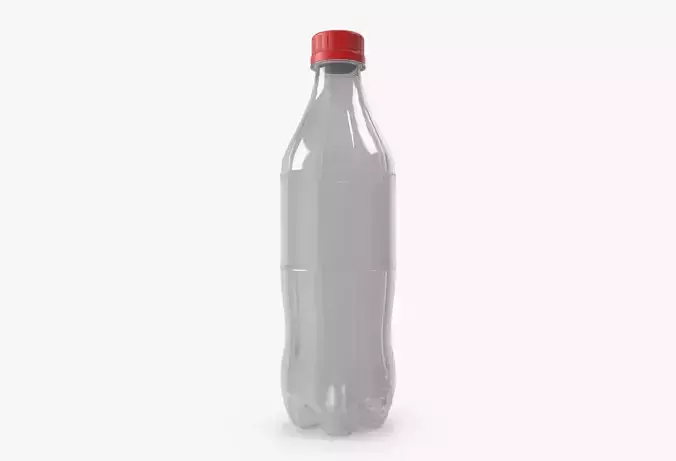 Soda Bottle Empty Low Poly Low-poly 3D model