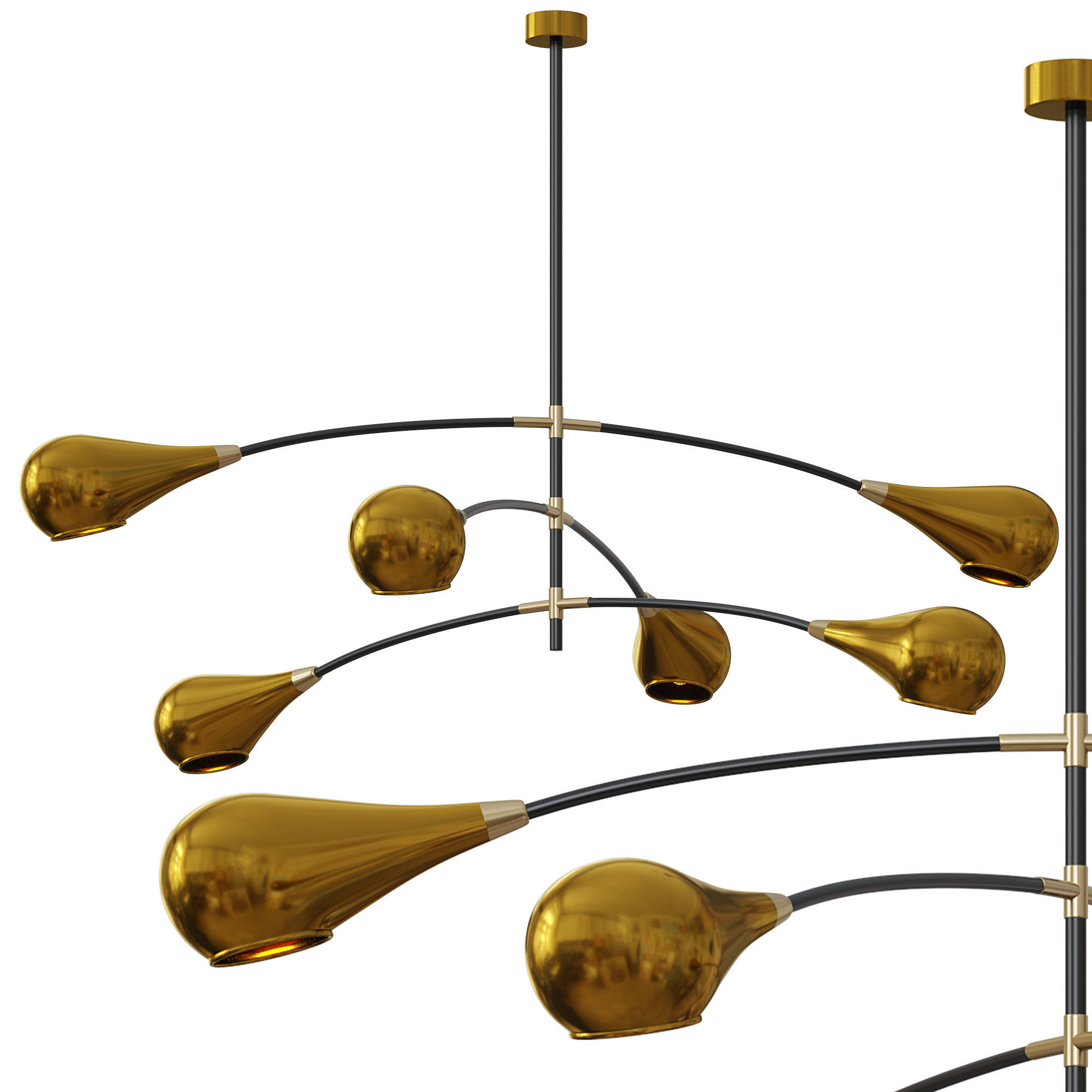 FRANKLIN CEILING LAMP by Mezzocollection 3D model_1