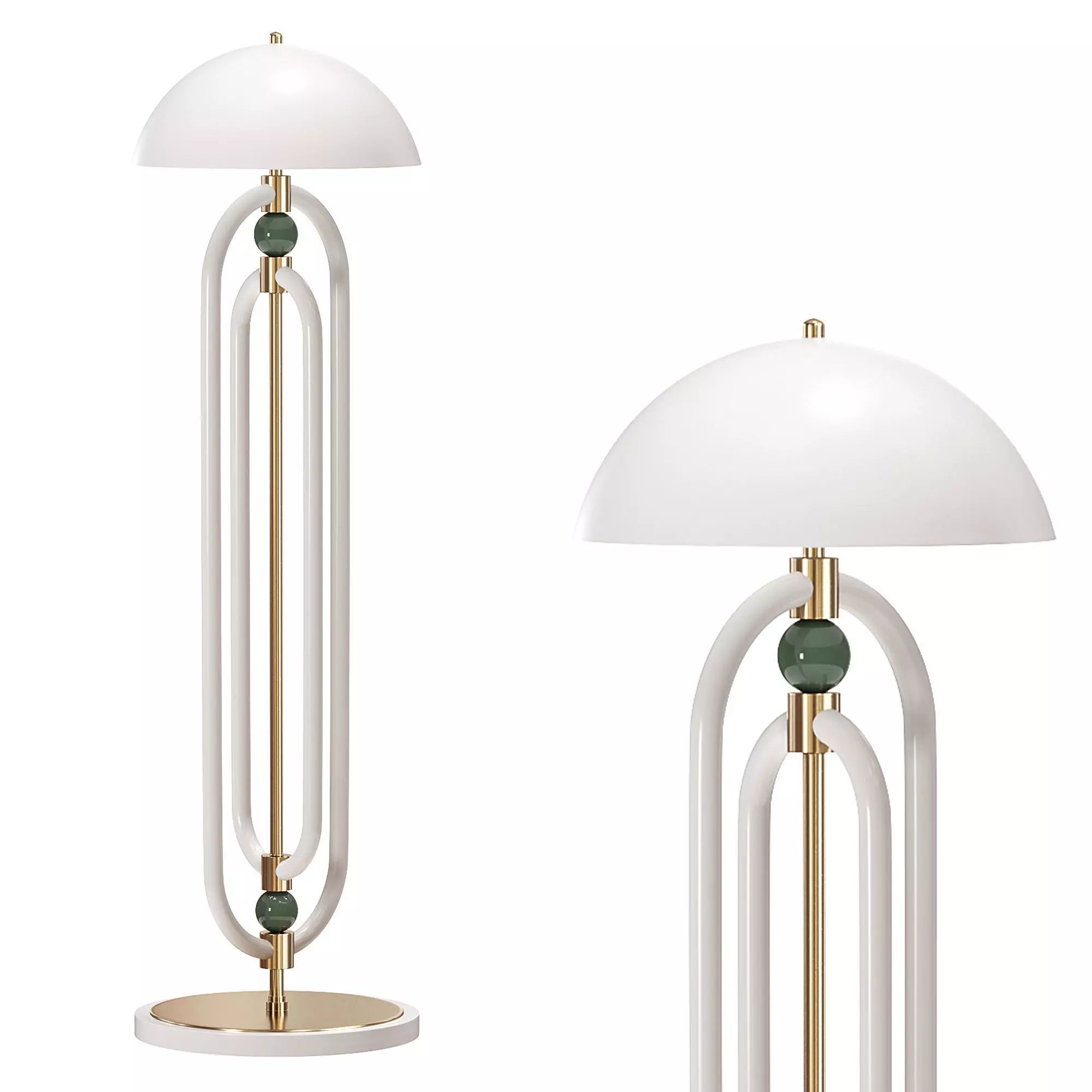 Welles Floor Lamp by Mezzo Collection 3D model_0