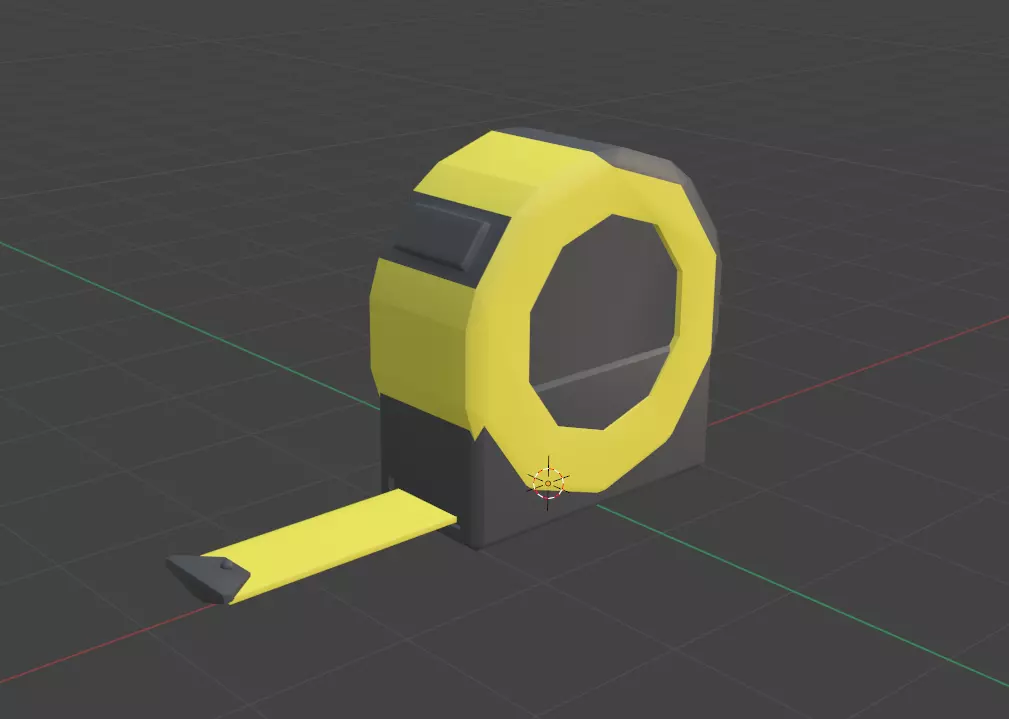 Low Poly Measuring Tape Free low-poly 3D model_0