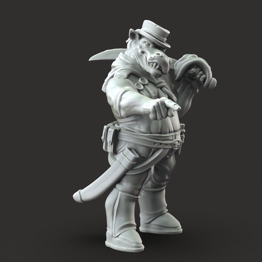 Giff Sailors - 3D Printable TTRPG - PRESUPPORTED - 32mm Scale 3D print model_16