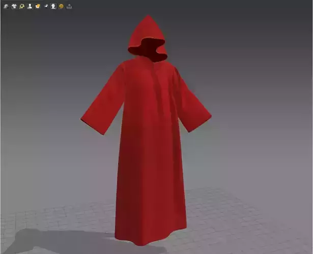 cloak with hood marvellous designer 3D model