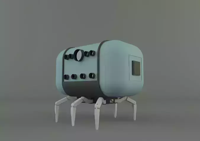 spacecraft transport cabin 3D model