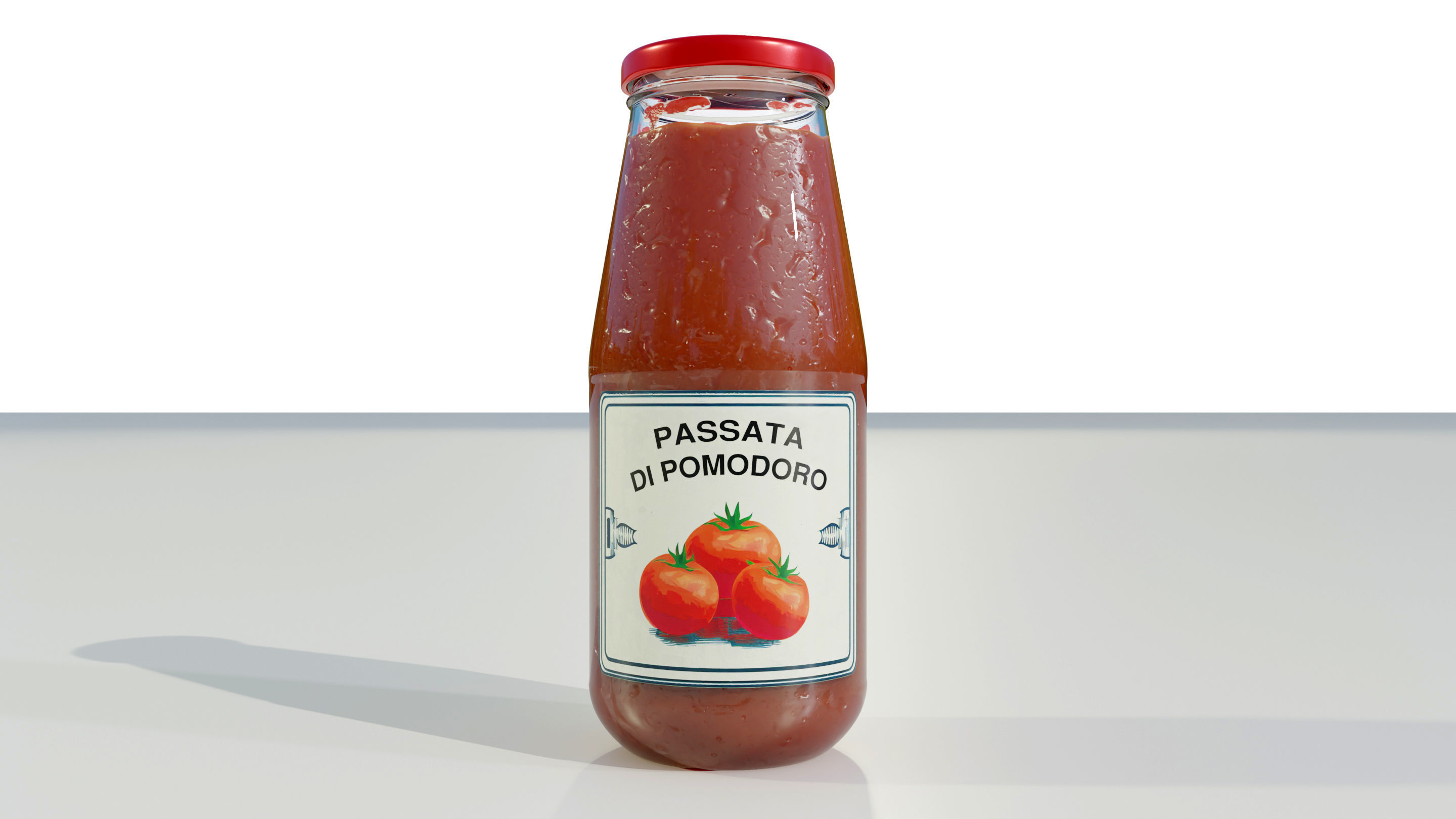 Tomato Sauce Bottle 3D model_9