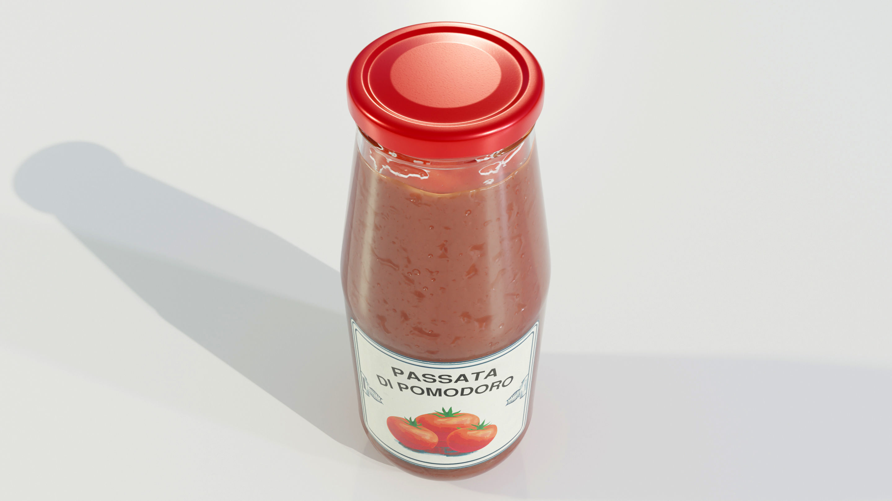 Tomato Sauce Bottle 3D model_10