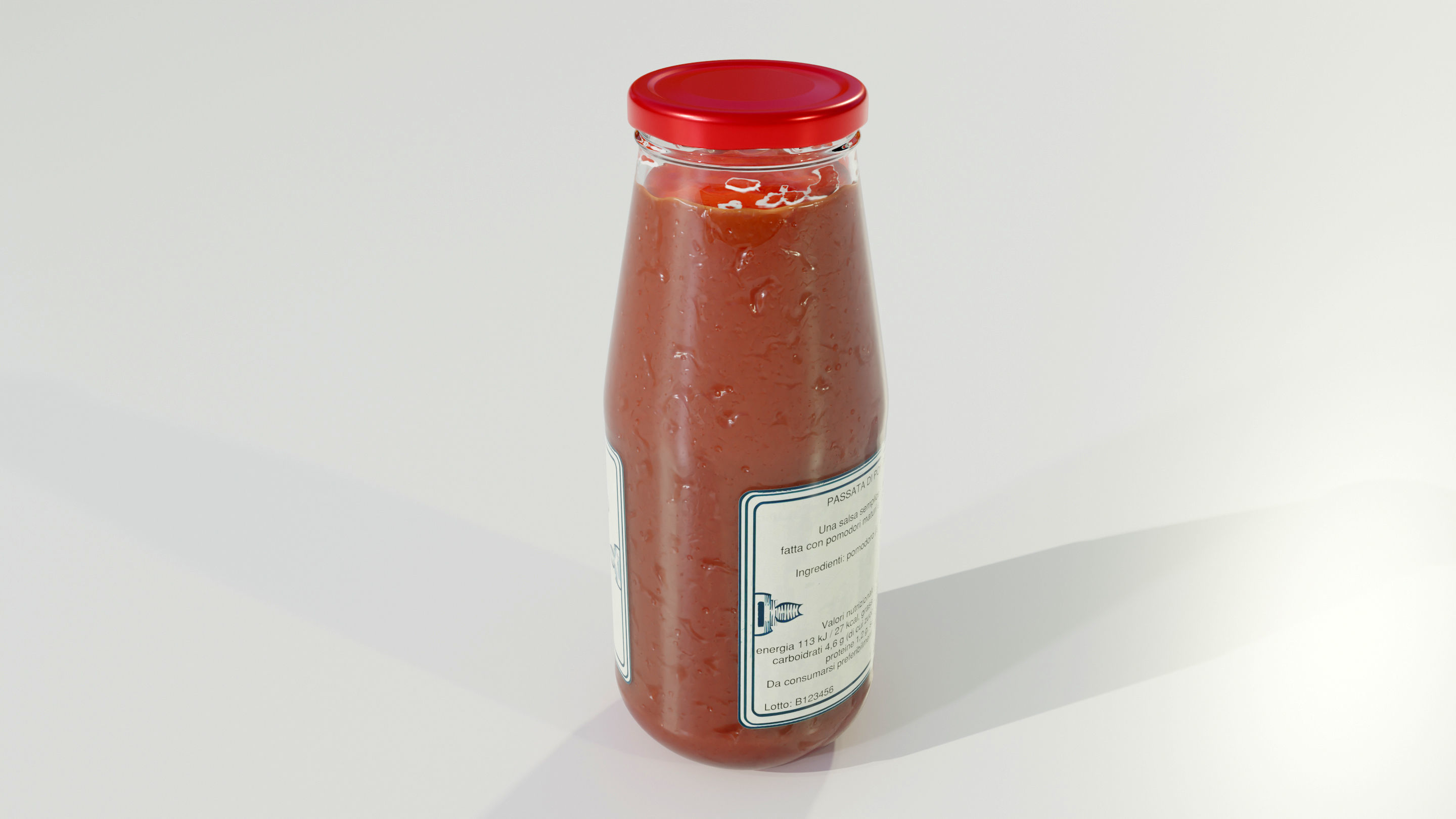 Tomato Sauce Bottle 3D model_4