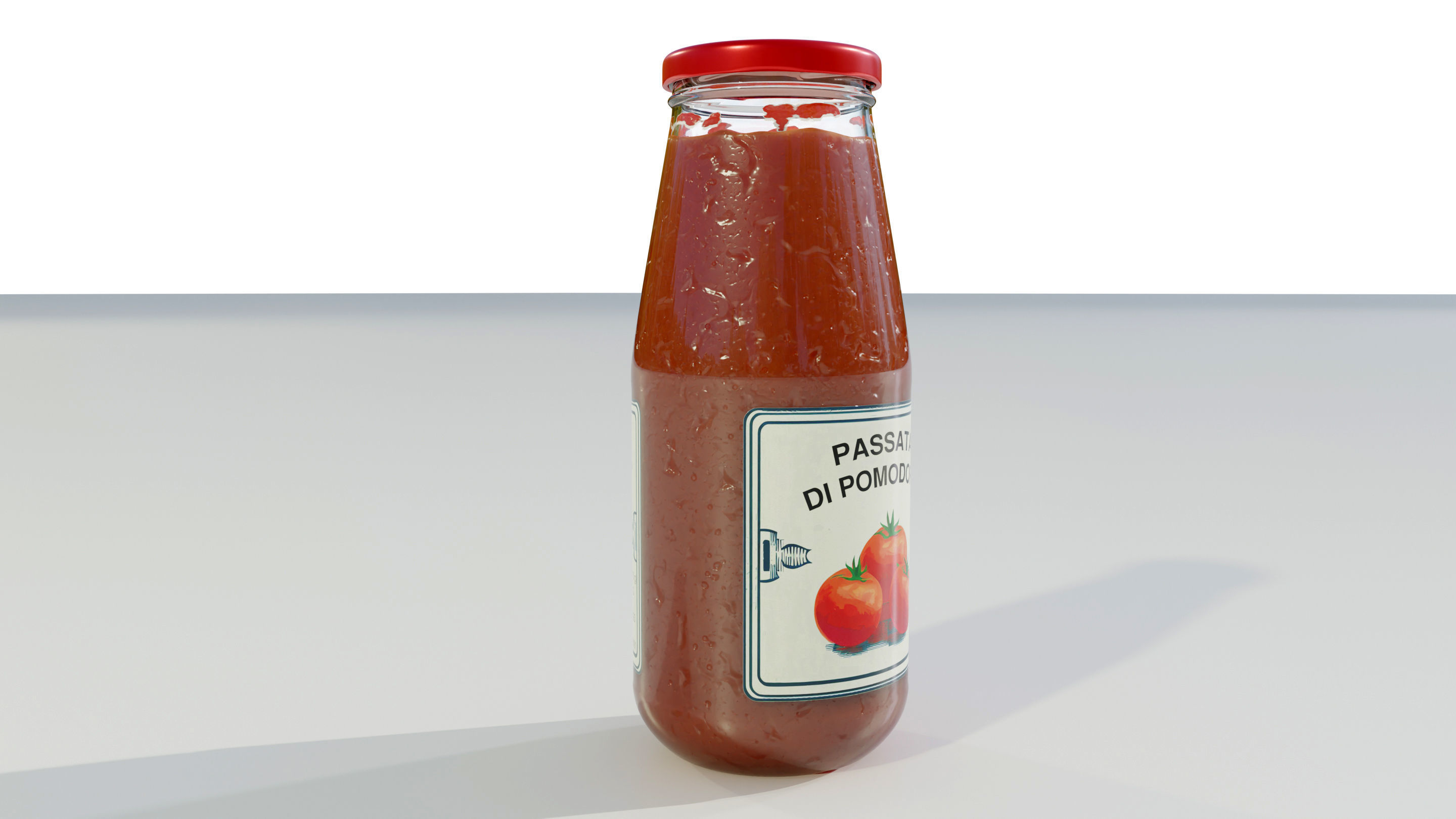 Tomato Sauce Bottle 3D model_6