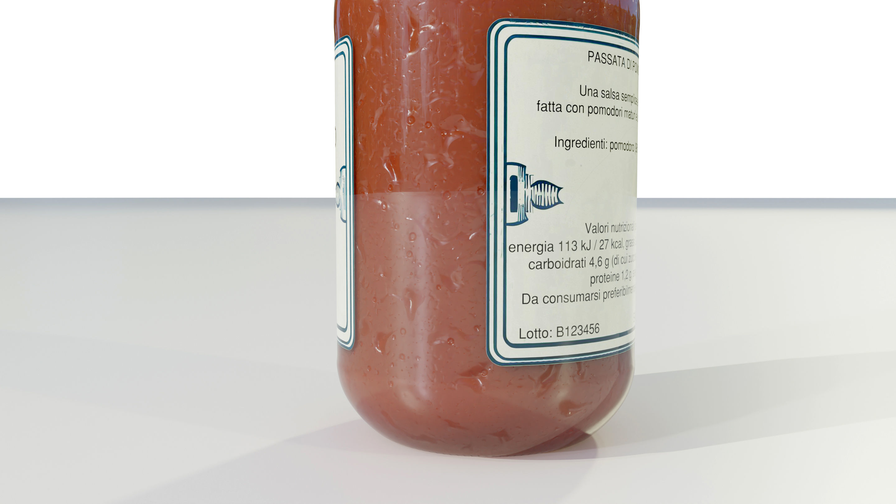 Tomato Sauce Bottle 3D model_8