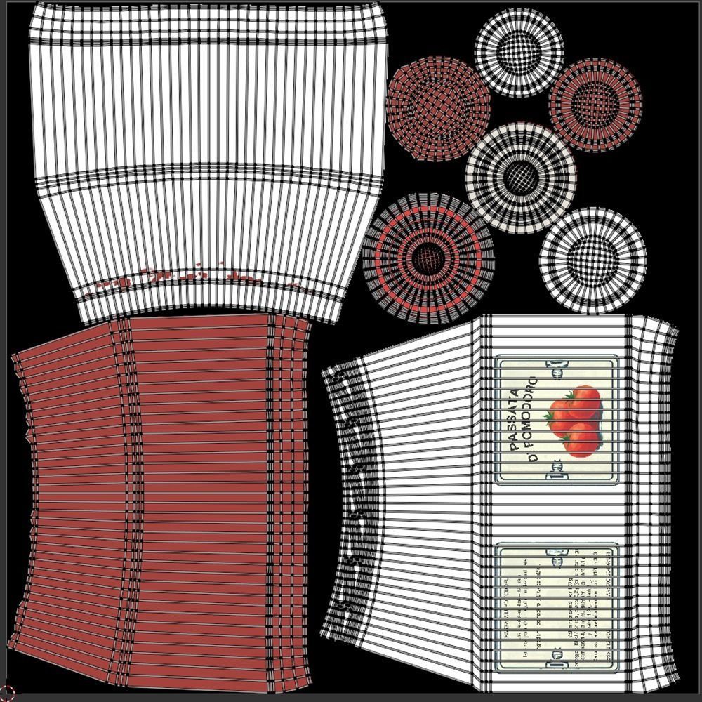 Tomato Sauce Bottle 3D model_11