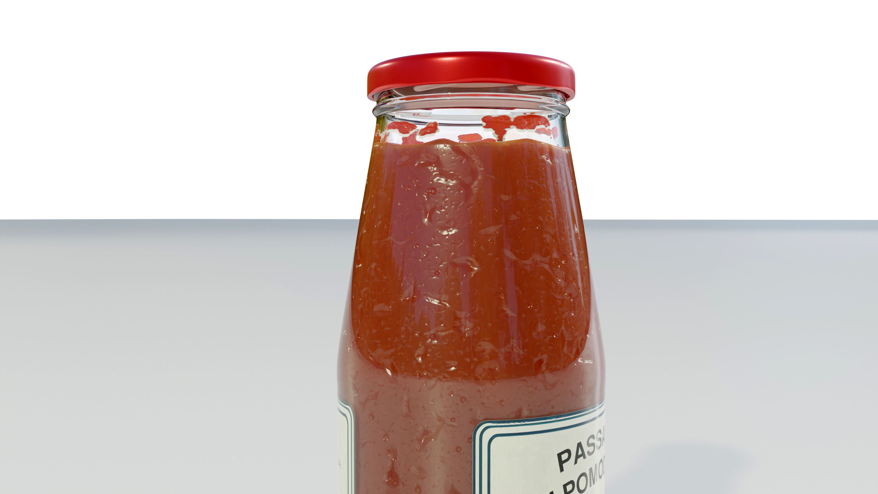 Tomato Sauce Bottle 3D model_7