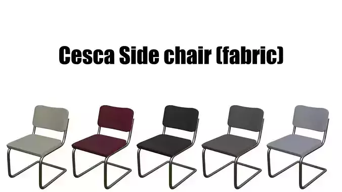 fabric Cesca Side chair Low-poly 3D model