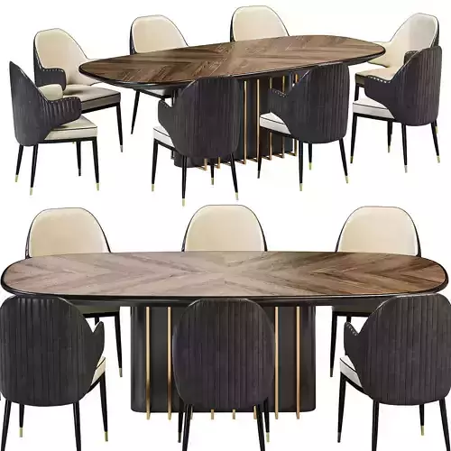 Garbo dining table and Black