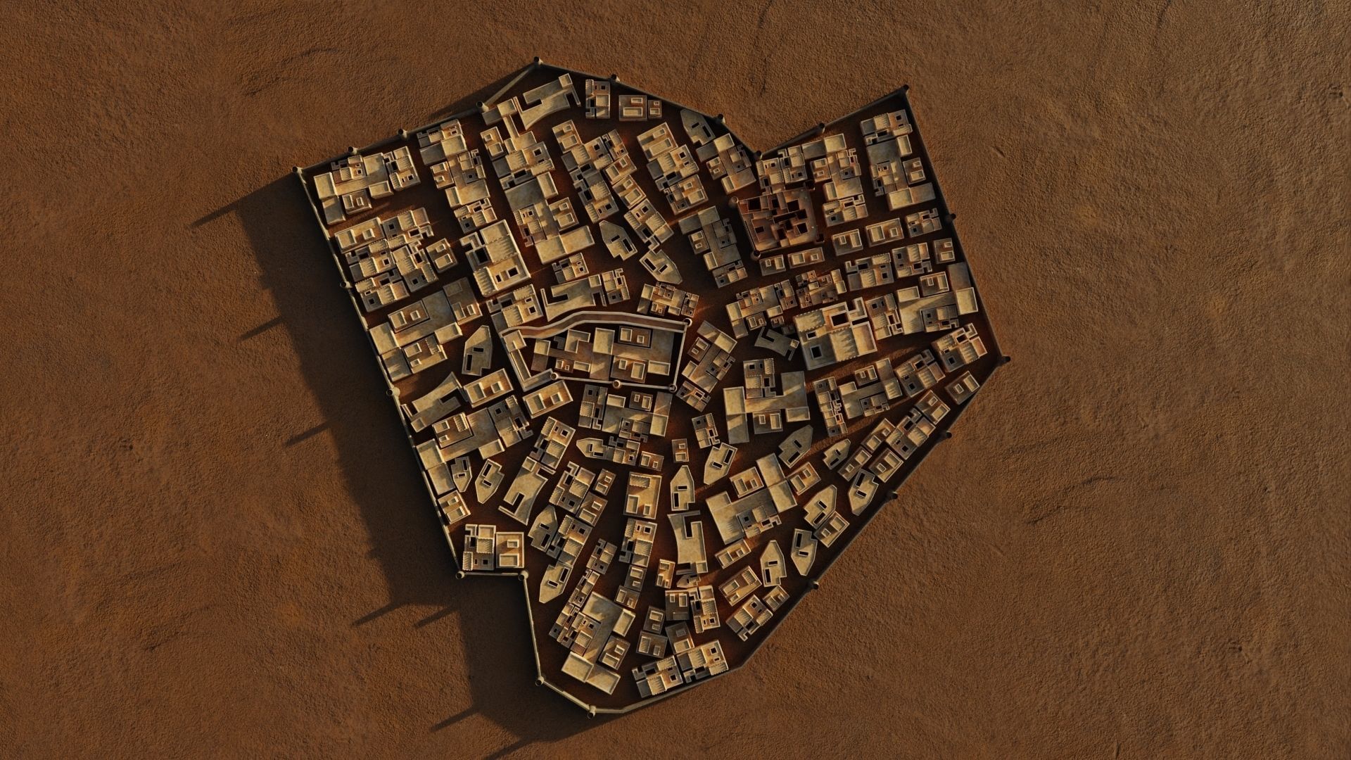 Riyadh Old City 1922 3D model_2