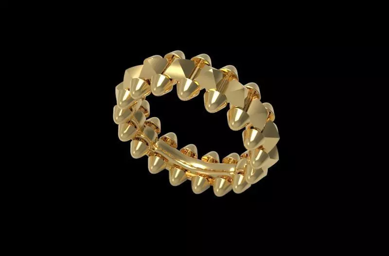 Clash  Ring  16 5mm  3d print model  3D print model_0