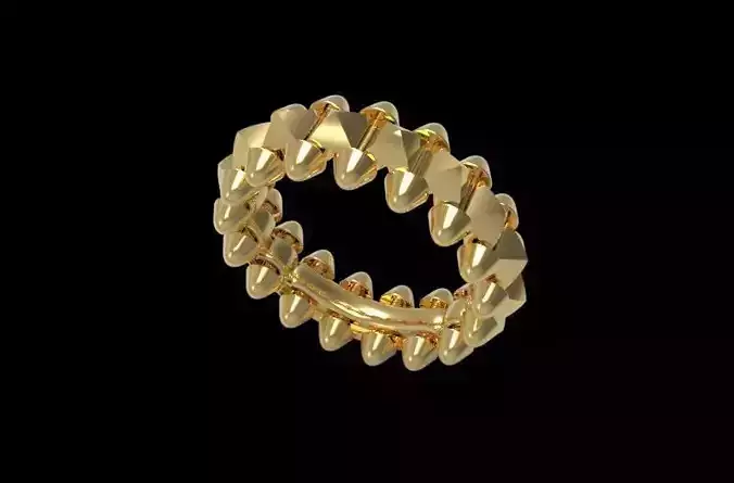 Clash  Ring  16 5mm  3d print model  3D print model