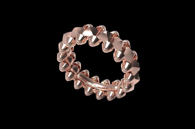 Clash  Ring  16 5mm  3d print model  3D print model_3