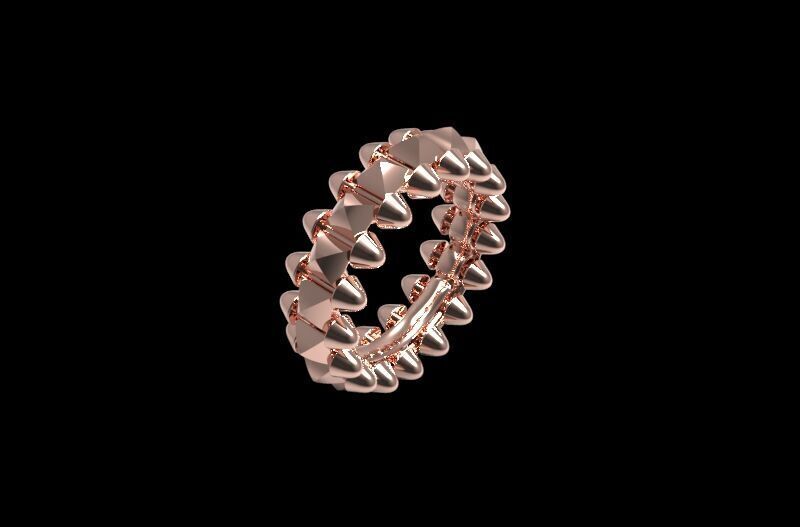 Clash  Ring  16 5mm  3d print model  3D print model_7
