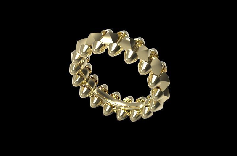 Clash  Ring  16 5mm  3d print model  3D print model_8