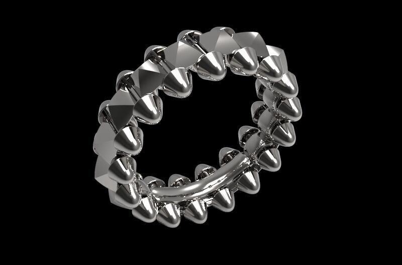 Clash  Ring  16 5mm  3d print model  3D print model_2