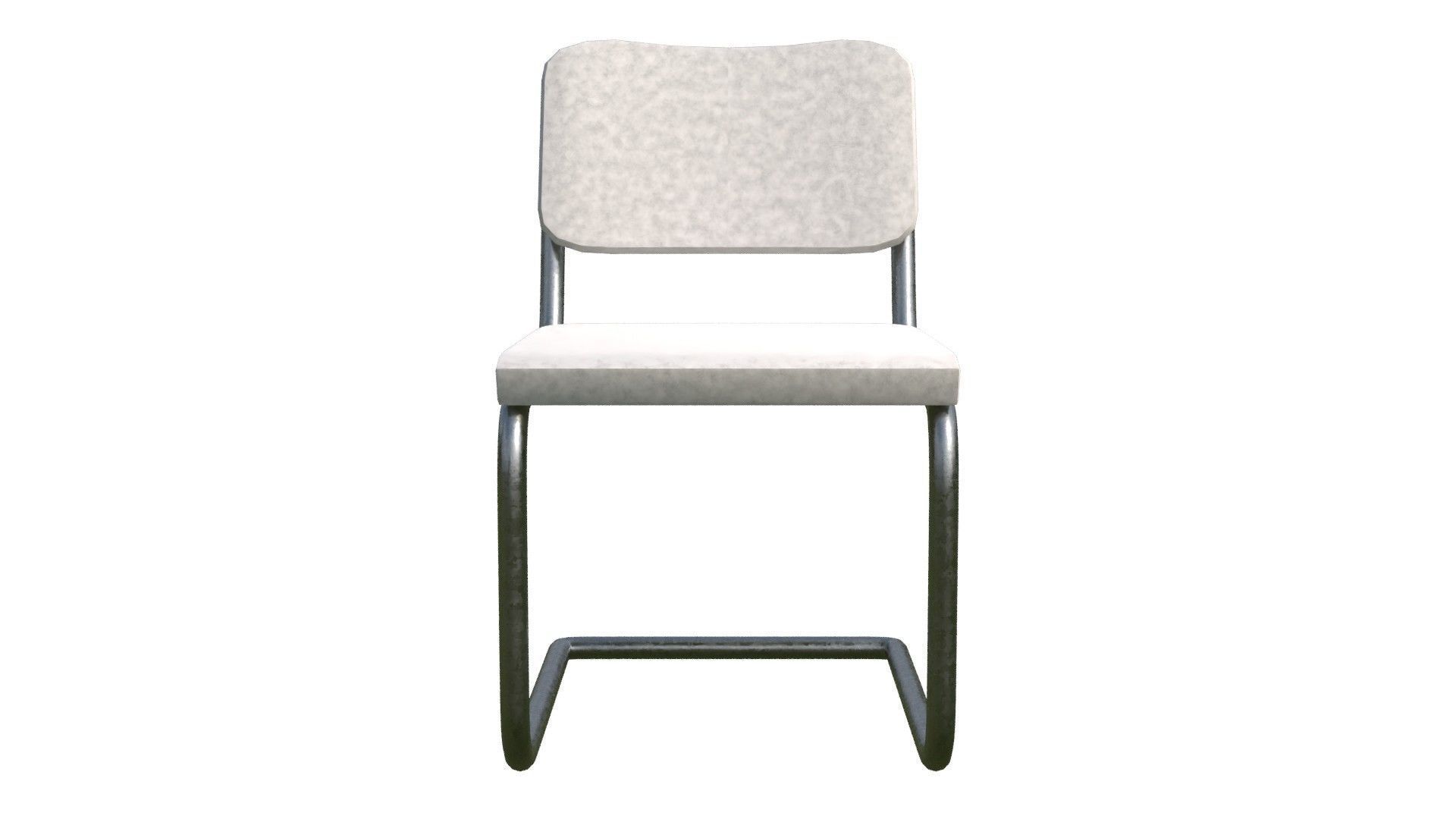 leather Cesca Side chair Low-poly 3D model_14