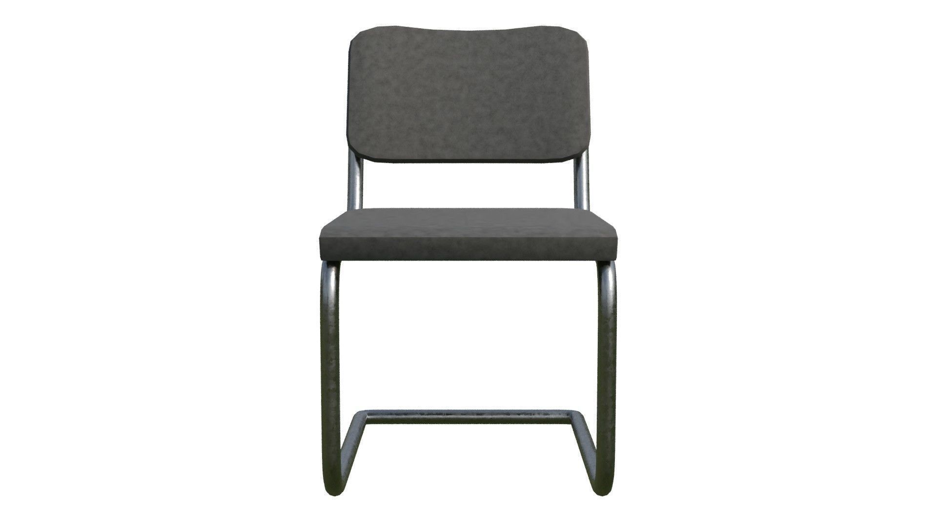 leather Cesca Side chair Low-poly 3D model_11