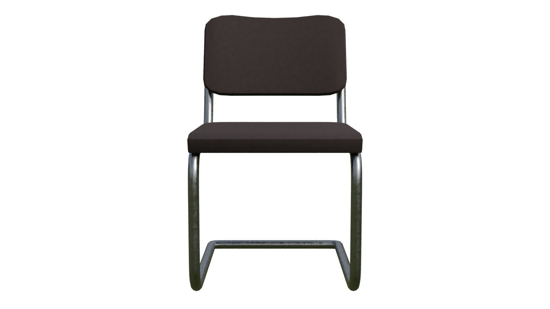 leather Cesca Side chair Low-poly 3D model_8