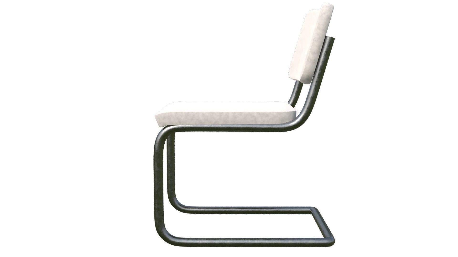 leather Cesca Side chair Low-poly 3D model_15