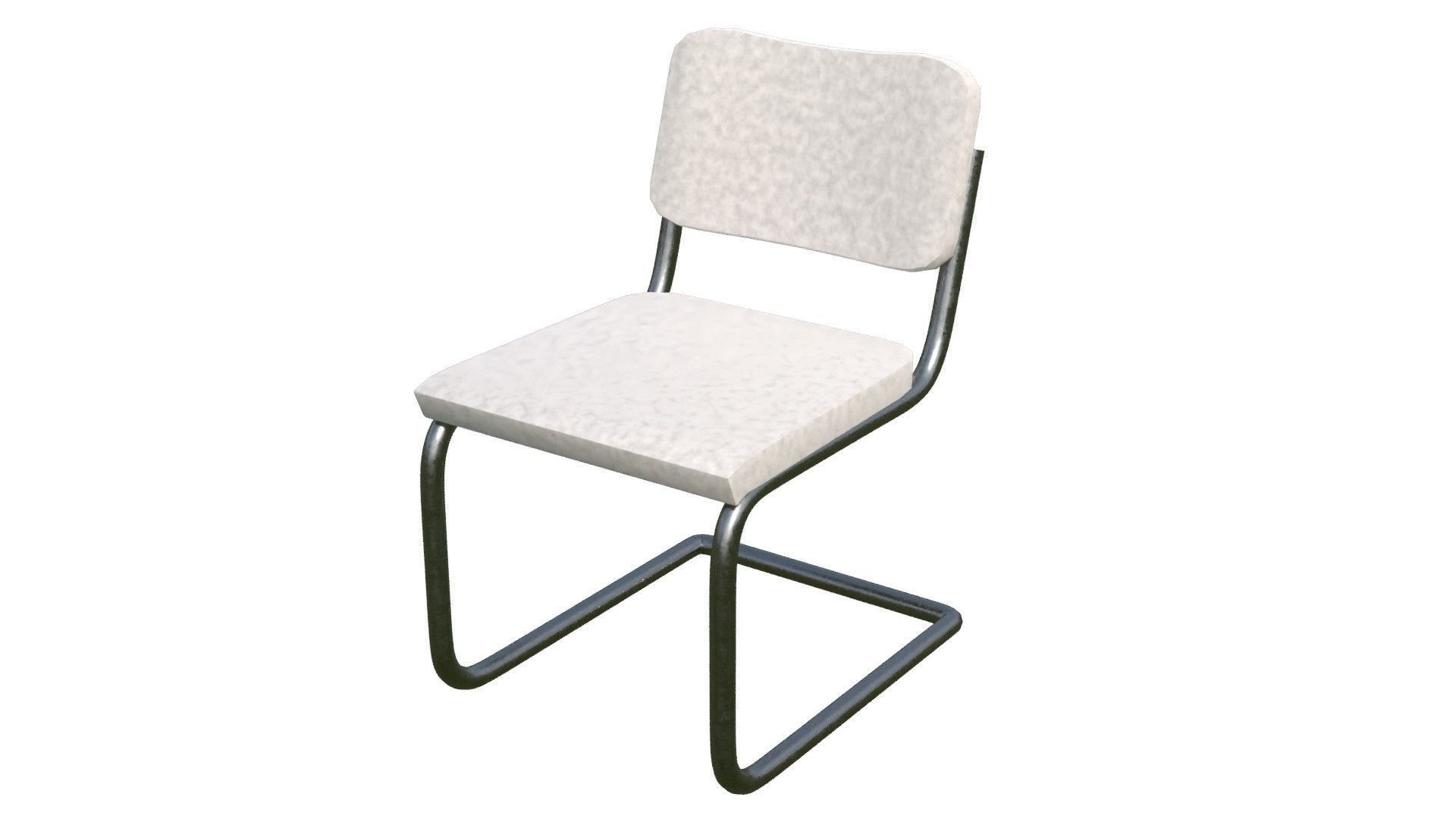 leather Cesca Side chair Low-poly 3D model_13