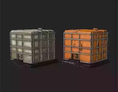 water tank Low-poly 3D model