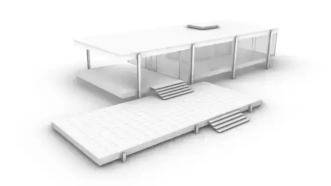 Farnsworth House 3d Architectural Model 3D model