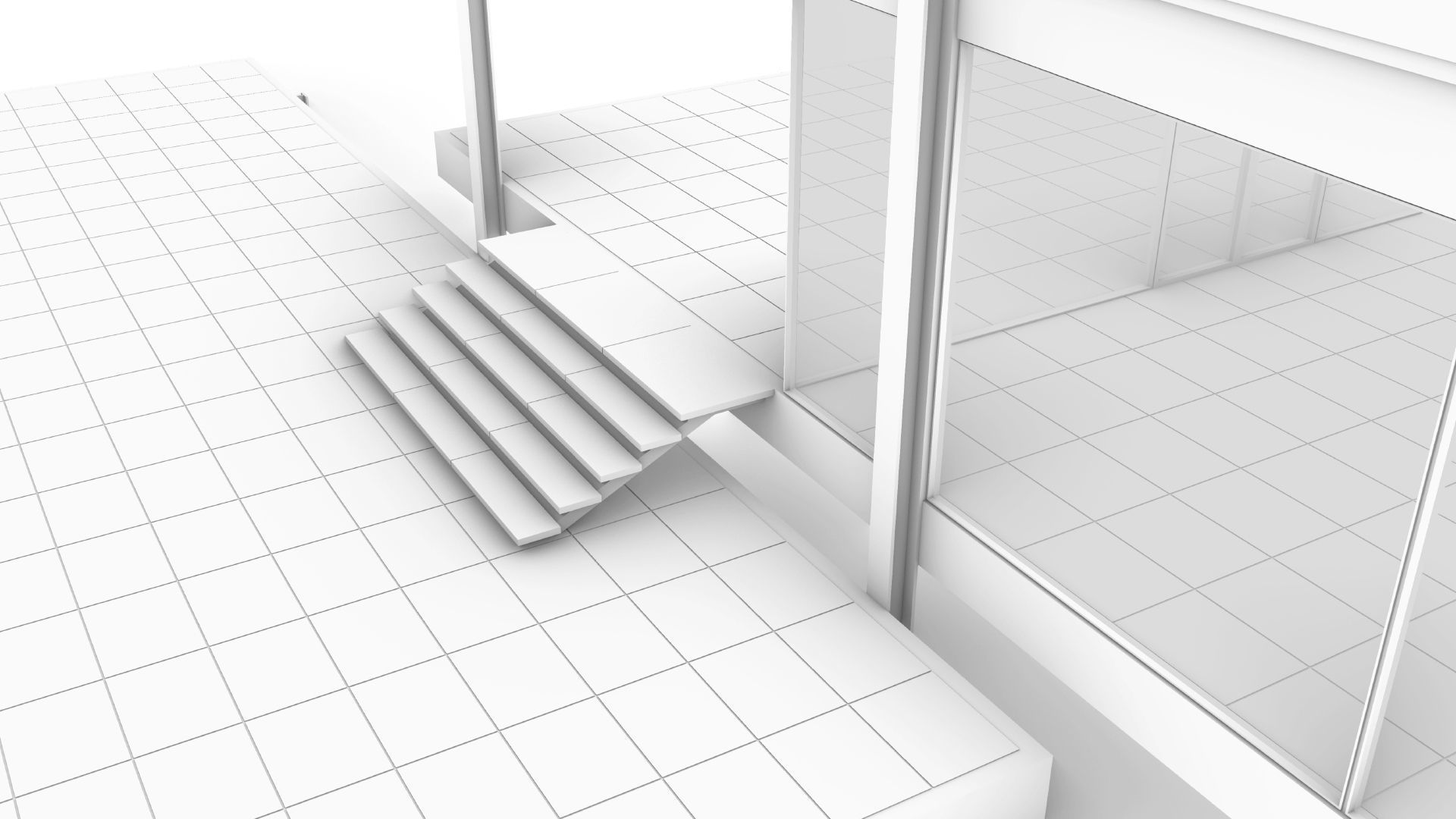 Farnsworth House 3d Architectural Model 3D model_6