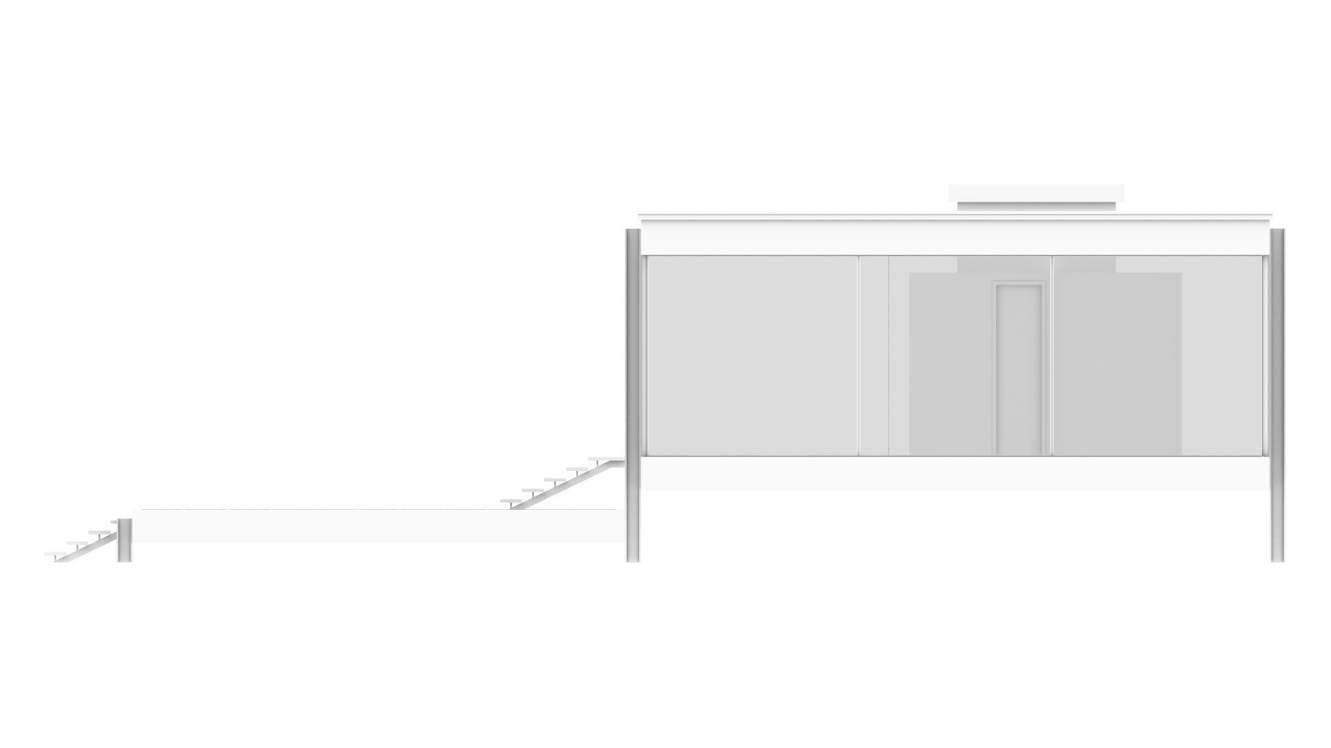 Farnsworth House 3d Architectural Model 3D model_9