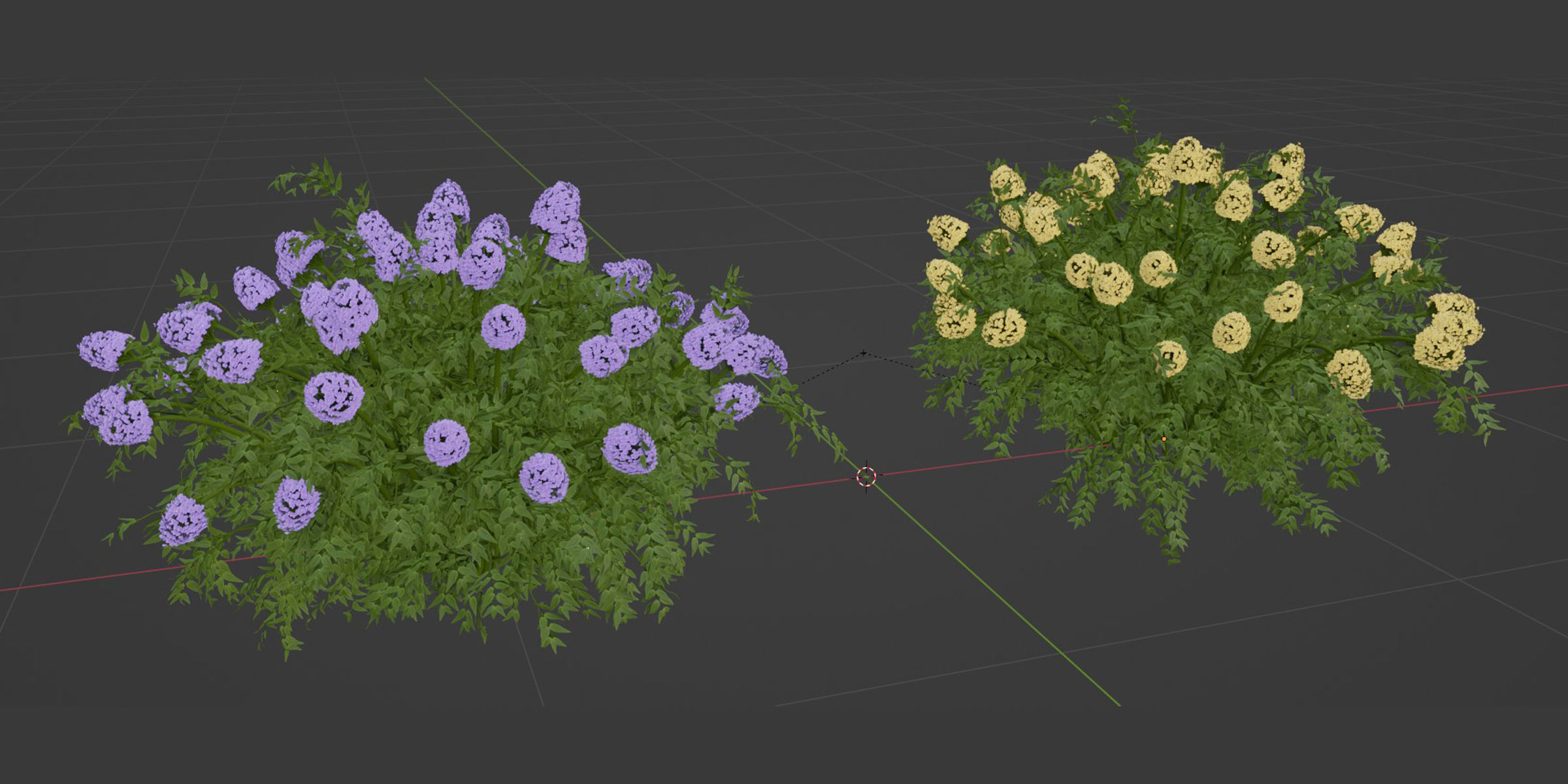flowering bushes collection vol 43-Blender 3D model_6