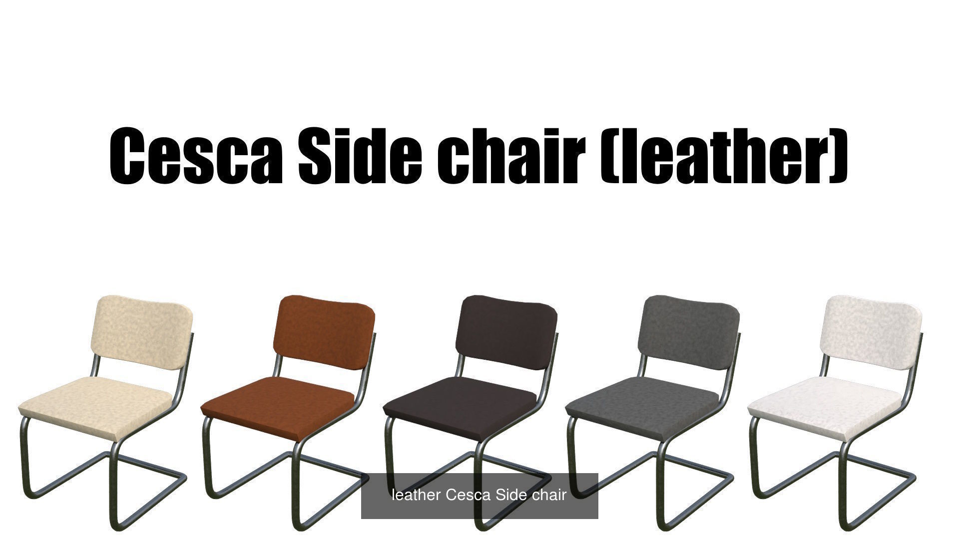 Cesca Side chair Pack 3D Model Collection_2