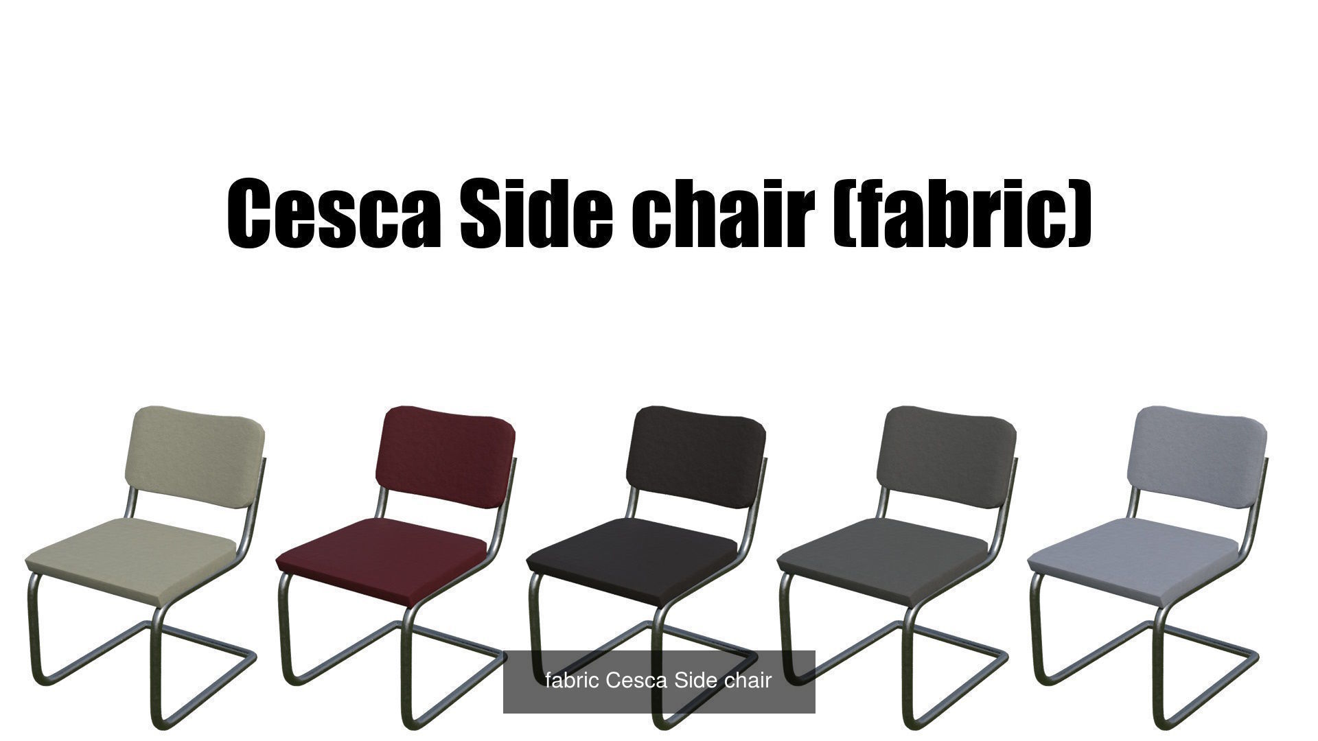 Cesca Side chair Pack 3D Model Collection_1